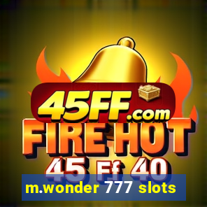 m.wonder 777 slots